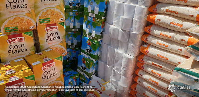  - Food and groceries donated to Abraham Kriel Bambanani